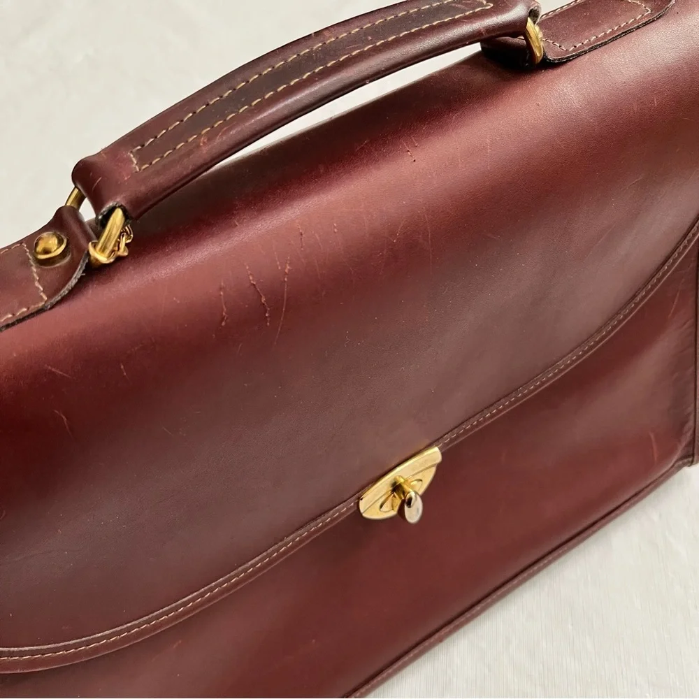Jack Georges Leather Briefcase Bag